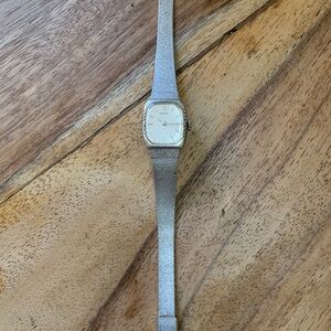 Vintage 1970s Seiko Women’s Cushion Shaped Stainless Steel Dress Watch